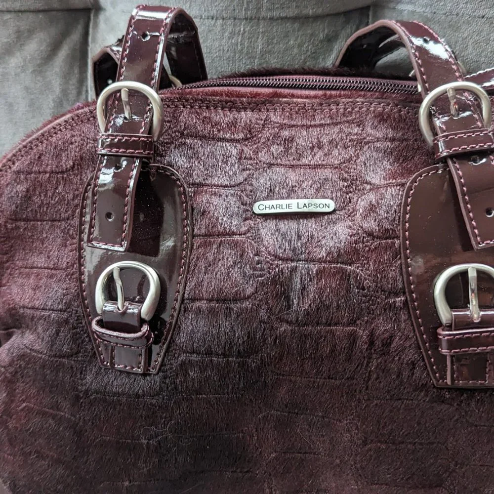 Beautiful Burgundy/Wine Limited Edition Charlie Lapson Purse - NWT - Picture 7 of 11